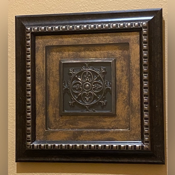 New Set of 2 Decorative Framed Art - Size 12x12 - Picture 2 of 2